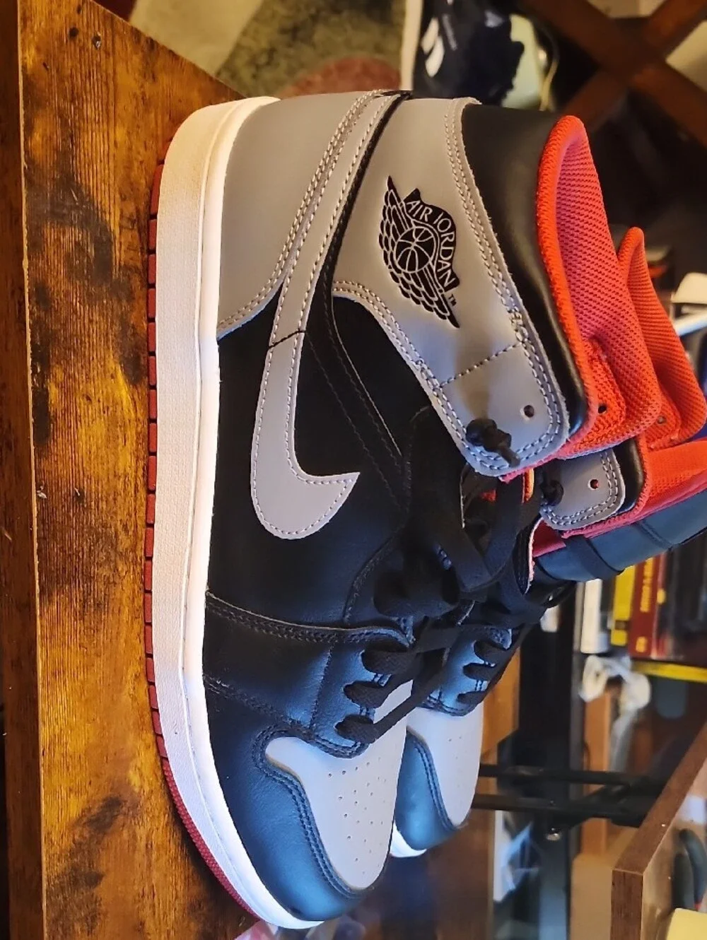 Jordan Men’s Mid-Top Sneakers - Black/Gray/Orange